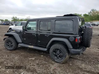 2021 Jeep Wrangler Unlimited Sport S с VIN 1C4HJXDN0MW566970, выставлен на аукционе Copart как лот 57655765 с пробегом 24 751 миль миль и Списание • Salvage title. История ставок и продаж доступна на DreamBid. Изображение 2.
