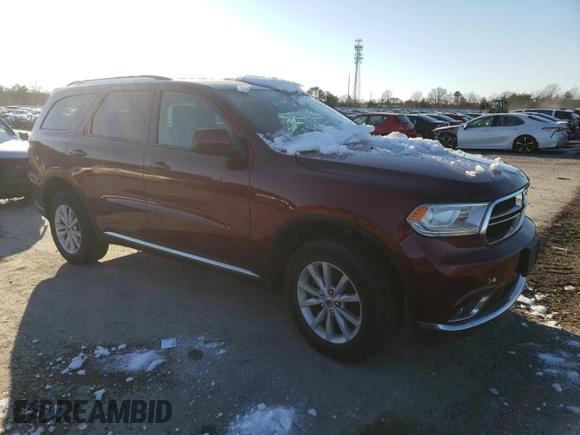 2020 Dodge Durango SXT Plus with VIN 1C4RDJAG8LC142497, listed as a Copart auction lot 88755605 with 27,609 mi miles and Clean Title. Bid and sale history available at DreamBid. Image 4.