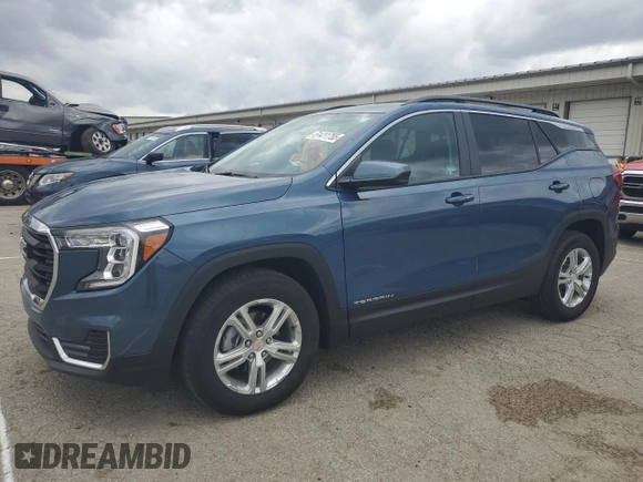 2024 GMC Terrain SLE z VIN 3GKALMEG0RL249976, wystawiony jako Copart lot #51411755 z przebiegiem 13 052 mil mil oraz Szkoda całkowita • Salvage title. Historia ofert i sprzedaży dostępna na DreamBid. Obrazek 1.