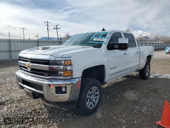 2019 Chevrolet Silverado 3500HD LTZ with VIN 1GC4KXCY3KF254744, listed as a Copart auction lot 79970184 with 101,802 mi miles and Salvage Title. Bid and sale history available at carsss.com. Image 1.