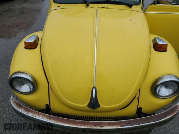 1973 Volkswagen Beetle with VIN 1532402327, listed as a Copart auction lot 74980334 with 82,577 mi miles and Salvage Title. Bid and sale history available at DreamBid. Image 11.