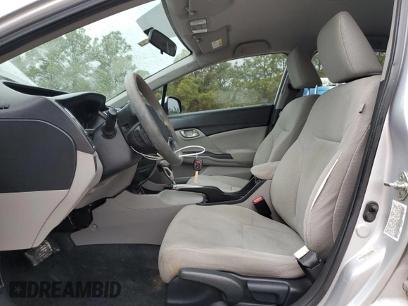 2013 Honda Civic LX with VIN 19XFB2F56DE097530, listed as a Copart auction lot 50644965 with 86,537 mi miles and Clean Title. Bid and sale history available at DreamBid. Image 7.