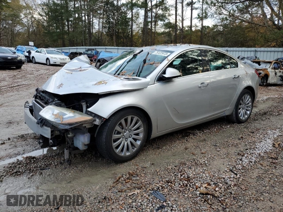 2012 Buick Regal with VIN 2G4GT5GK7C9179878, listed as a Copart auction lot 75122973 with 121,773 mi miles and Salvage Title. Bid and sale history available at DreamBid. Image 1.