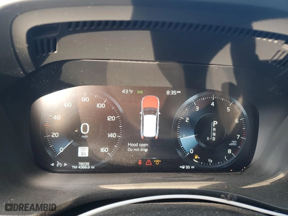 2020 Volvo XC60 Momentum with VIN YV4102RK4L1599047, listed as a Copart auction lot 74509614 with 78,039 mi miles and Salvage Title. Bid and sale history available at carsss.com. Image 9.