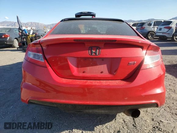 2012 Honda Civic Cpe Si with VIN 2HGFG4A52CH706301, listed as a Copart auction lot 52030945 with 153,917 mi miles and Salvage Title. Bid and sale history available at carsss.com. Image 6.