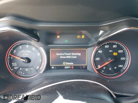 2023 Chevrolet TrailBlazer RS with VIN KL79MTSL9PB168249, listed as a Copart auction lot 66325464 with 25,071 mi miles and Salvage Title. Bid and sale history available at DreamBid. Image 9.
