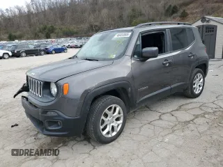 2017 Jeep Renegade Latitude with VIN ZACCJBBB6HPF30337, listed as a Copart auction lot 46453805 with 132,095 mi miles and Salvage Title. Bid and sale history available at carsss.com. Image 1.