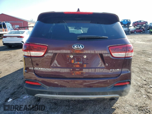 2018 Kia Sorento EX with VIN 5XYPHDA54JG345505, listed as a Copart auction lot 49640365 with 231,123 mi miles and Salvage Title. Bid and sale history available at carsss.com. Image 6.