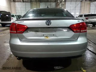 2013 Volkswagen Passat SE w/Sunroof with VIN 1VWBH7A39DC008912, listed as a Copart auction lot 52145705 with 131,921 mi miles and Clean Title. Bid and sale history available at carsss.com. Image 6.