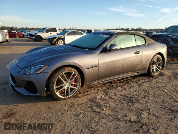 2019 Maserati GranTurismo Sport with VIN ZAM45VMAXK0345294, listed as a Copart auction lot 87827585 with Not provided miles and Non repairable. Bid and sale history available at DreamBid. Image 1.