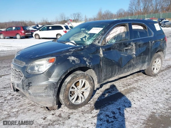 2017 Chevrolet Equinox LS with VIN 2GNFLEEKXH6153990, listed as a IAAI auction lot 41394874 with 141,990 mi miles. Bid and sale history available at carsss.com. Image 2.
