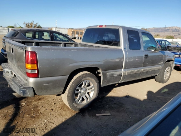 1999 Chevrolet Silverado 1500 LS with VIN 2GCEC19W8X1274717, listed as a Copart auction lot 84454814 with 0 mi miles and Salvage Title. Bid and sale history available at carsss.com. Image 3.