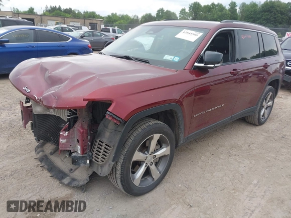 2021 Jeep Grand Cherokee Limited with VIN 1C4RJKBG1M8131407, listed as a IAAI auction lot 42545568 with 59,543 mi miles and . Bid and sale history available at DreamBid. Image 2.