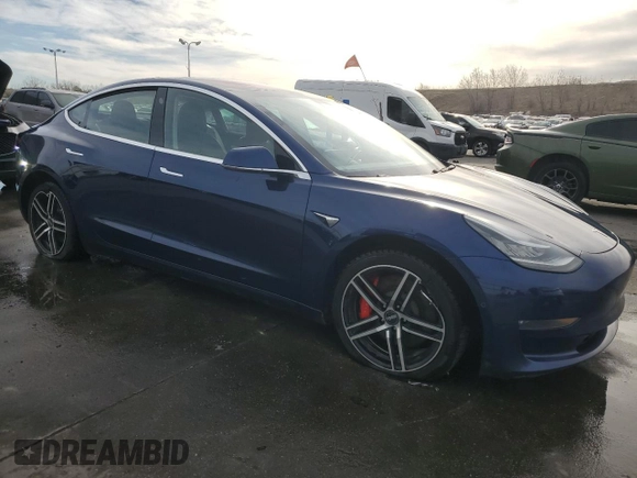 2018 Tesla Model 3 Long Range Battery with VIN 5YJ3E1EB2JF074148, listed as a Copart auction lot 50424975 with 93,822 mi miles and Salvage Title. Bid and sale history available at DreamBid. Image 4.