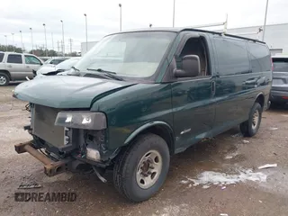 2004 Chevrolet Express Cargo Van with VIN 1GCGG25U541120927, listed as a IAAI auction lot 41279971 with 181,985 mi miles. Bid and sale history available at carsss.com. Image 2.