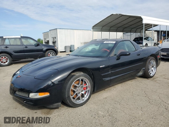 2001 Chevrolet Corvette Z06 with VIN 1G1YY12S915120117, listed as a Copart auction lot 52923245 with 64,528 mi miles and Clean Title. Bid and sale history available at carsss.com. Image 1.