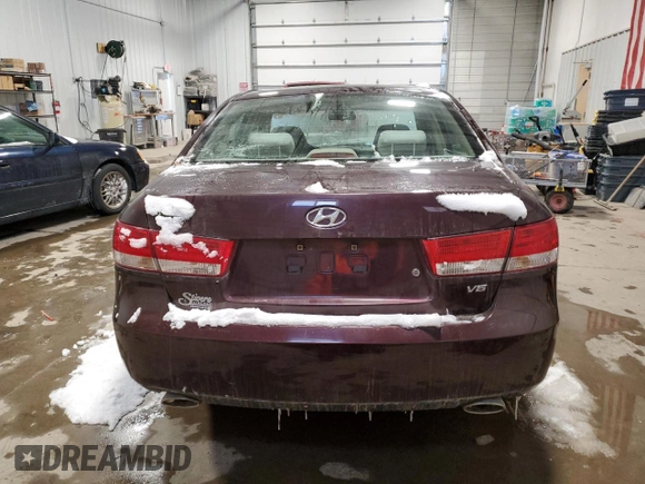 2006 Hyundai Sonata GLS with VIN 5NPEU46F76H090837, listed as a Copart auction lot 44444215 with 109,886 mi miles and Non Repairable. Bid and sale history available at DreamBid. Image 6.