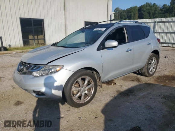 2013 Nissan Murano LE with VIN JN8AZ1MU9DW206289, listed as a Copart auction lot 74847374 with 131,287 mi miles and Salvage Title. Bid and sale history available at DreamBid. Image 1.