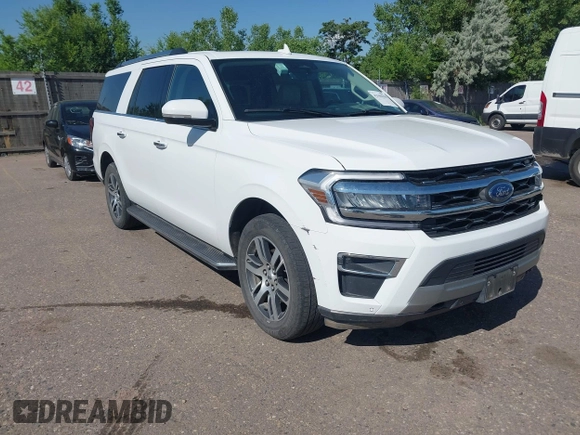 2023 Ford Expedition Max Limited with VIN 1FMJK2A84PEA55610, listed as a IAAI auction lot 42500550 with 48,006 mi miles and . Bid and sale history available at DreamBid. Image 1.