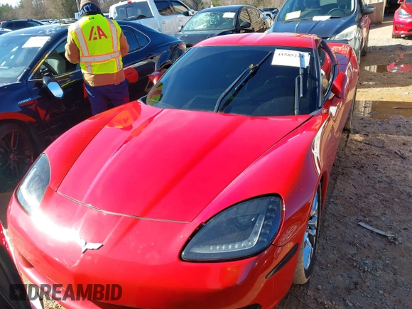 2008 Chevrolet Corvette with VIN 1G1YY26W885124642, listed as a IAAI auction lot 41585244 with 108,502 mi miles. Bid and sale history available at carsss.com. Image 12.