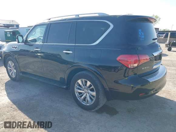 2017 Infiniti QX80 with VIN JN8AZ2NF4H9640940, listed as a IAAI auction lot 42006857 with 86,045 mi miles and . Bid and sale history available at DreamBid. Image 3.
