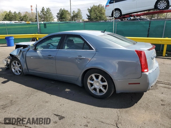 2008 Cadillac CTS RWD with VIN 1G6DF577880146676, listed as a Copart auction lot 53386615 with 172,648 mi miles and Salvage title. Bid and sale history available at DreamBid. Image 2.