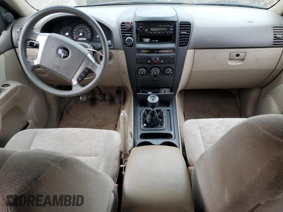 2005 Kia Sorento LX with VIN KNDJD733655476979, listed as a Copart auction lot 44120575 with 115,990 mi miles and Salvage Title. Bid and sale history available at carsss.com. Image 8.