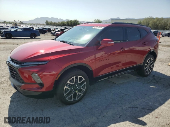 2024 Chevrolet Blazer RS with VIN 3GNKBKRS7RS119504, listed as a Copart auction lot 62578935 with 30,253 mi miles and Salvage title. Bid and sale history available at DreamBid. Image 1.