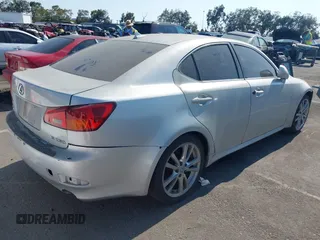 2007 Lexus IS 250 with VIN JTHBK262875038949, listed as a IAAI auction lot 42736588 with 131,160 mi miles and . Bid and sale history available at DreamBid. Image 4.