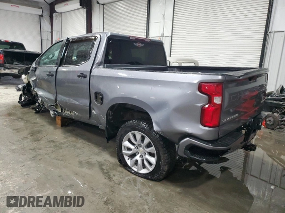 2020 Chevrolet Silverado 1500 Custom with VIN 3GCPWBEH7LG248284, listed as a Copart auction lot 44974775 with 122,275 mi miles and Salvage Title. Bid and sale history available at carsss.com. Image 2.