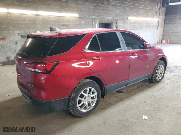 2023 Chevrolet Equinox LT with VIN 3GNAXUEG6PS129304, listed as a Copart auction lot 48183655 with 55,406 mi miles and Salvage Title. Bid and sale history available at carsss.com. Image 3.