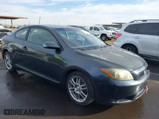 2008 Scion tC Spec with VIN JTKDE167780223377, listed as a IAAI auction lot 40917716 with 125,284 mi miles. Bid and sale history available at carsss.com. Image 1.