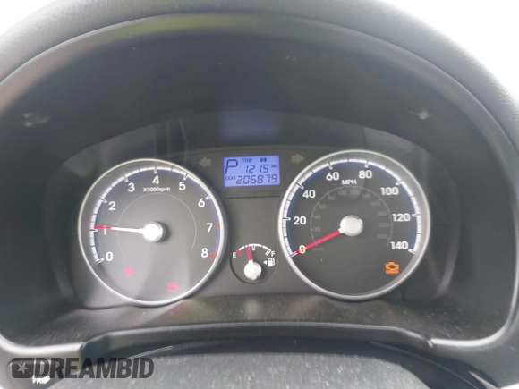 2011 Hyundai Accent GLS with VIN KMHCN4AC5BU603015, listed as a IAAI auction lot 41949292 with 206,879 mi miles and . Bid and sale history available at DreamBid. Image 7.