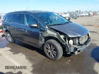 2014 Honda Odyssey EX-L z VIN 5FNRL5H67EB024616, wystawiony jako IAAI lot #42218694 z przebiegiem 170 750 mil mil oraz . Historia ofert i sprzedaży dostępna na DreamBid. Obrazek 1.