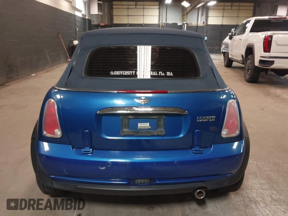 2005 MINI Convertible with VIN WMWRF33555TF63632, listed as a IAAI auction lot 42166640 with 102,559 mi miles and . Bid and sale history available at DreamBid. Image 16.