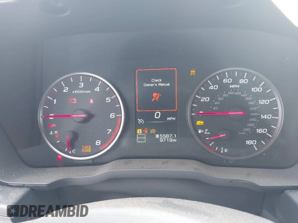 2023 Subaru WRX Premium z VIN JF1VBAF61P9802179, wystawiony jako IAAI lot #42824452 z przebiegiem 9 719 mil mil oraz . Historia ofert i sprzedaży dostępna na DreamBid. Obrazek 7.