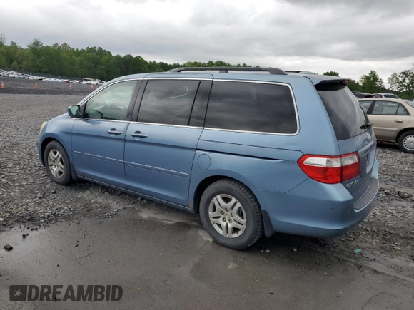 2006 Honda Odyssey EX-L z VIN 5FNRL38716B032192, wystawiony jako Copart lot #58402895 z przebiegiem 148 496 mil mil oraz Szkoda całkowita • Salvage title. Historia ofert i sprzedaży dostępna na DreamBid. Obrazek 2.
