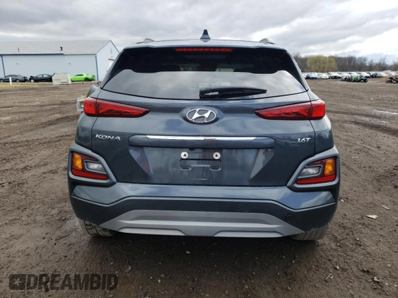 2020 Hyundai Kona Limited with VIN KM8K33A58LU399910, listed as a Copart auction lot 49695345 with 46,169 mi miles and Salvage Title. Bid and sale history available at carsss.com. Image 6.