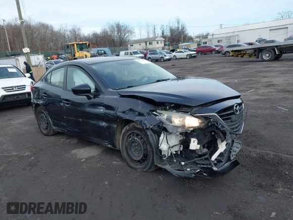 2015 Mazda 3 i SV with VIN JM1BM1T79F1237259, listed as a IAAI auction lot 40971092 with 140,871 mi miles. Bid and sale history available at carsss.com. Image 1.
