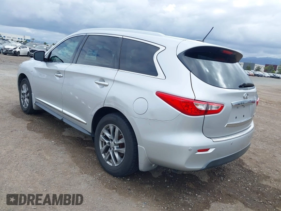 2015 Infiniti QX60 with VIN 5N1AL0MM3FC503873, listed as a IAAI auction lot 42080667 with 203,752 mi miles. Bid and sale history available at carsss.com. Image 3.