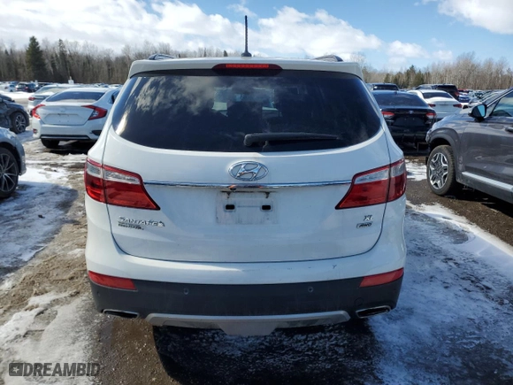 2016 Hyundai Santa Fe XL Premium with VIN KM8SNDHF2GU137112, listed as a Copart auction lot 46325395 with 166,699 mi miles and Salvage Title. Bid and sale history available at carsss.com. Image 6.