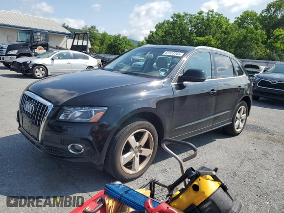 2012 Audi Q5 Premium Plus with VIN WA1DKAFP3CA133981, listed as a Copart auction lot 61937765 with 74,827 mi miles and Salvage title. Bid and sale history available at DreamBid. Image 1.
