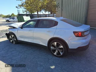 2023 Polestar 2 with VIN YSMED3KA8PL149139, listed as a Copart auction lot 71019124 with 24,023 mi miles and Non Repairable. Bid and sale history available at carsss.com. Image 2.