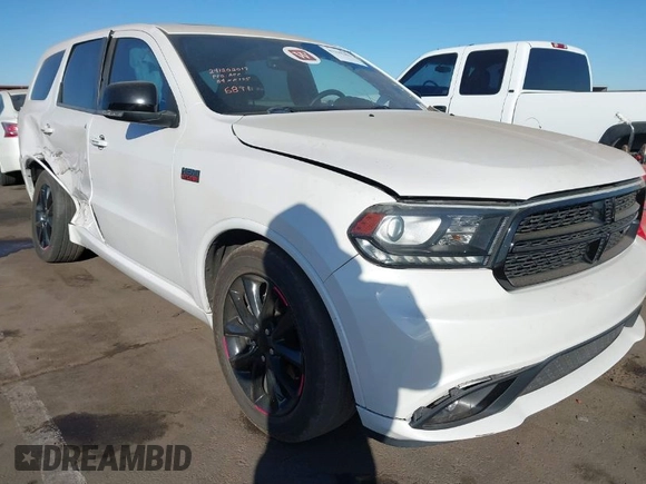 2017 Dodge Durango R/T with VIN 1C4SDHCT8HC736891, listed as a IAAI auction lot 41329282 with 92,738 mi miles and . Bid and sale history available at DreamBid. Image 1.