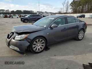 2011 Buick Regal CXL Turbo TO5 with VIN W04GZ5GV5B1132164, listed as a Copart auction lot 42053925 with 143,896 mi miles and Salvage title. Bid and sale history available at DreamBid. Image 1.