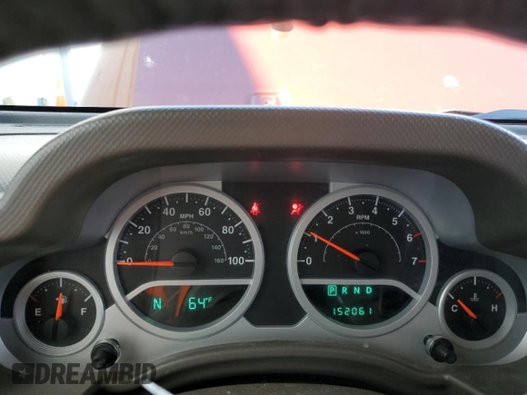2008 Jeep Wrangler Unlimited Sahara with VIN 1J8GA59158L551550, listed as a Copart auction lot 50067005 with 152,061 mi miles and Salvage Title. Bid and sale history available at carsss.com. Image 9.
