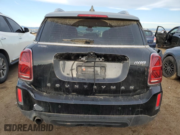 2021 MINI Countryman Oxford Edition with VIN WMZ23BR08M3N18103, listed as a Copart auction lot 48546585 with 47,209 mi miles and Salvage Title. Bid and sale history available at carsss.com. Image 6.