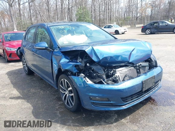 2017 Volkswagen Golf S with VIN 3VW217AU9HM037828, listed as a IAAI auction lot 41930836 with 93,602 mi miles and . Bid and sale history available at DreamBid. Image 6.