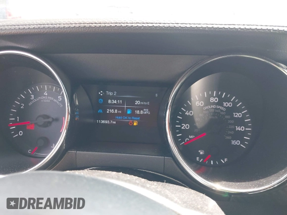 2015 Ford Mustang V6 with VIN 1FA6P8AM7F5312159, listed as a IAAI auction lot 42095665 with 113,693 mi miles and . Bid and sale history available at DreamBid. Image 7.