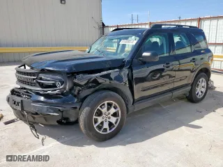 2021 Ford Bronco Sport with VIN 3FMCR9A60MRB19680, listed as a Copart auction lot 51309315 with 49,020 mi miles and Salvage Title. Bid and sale history available at carsss.com. Image 1.